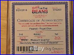 blue peanut beanie baby