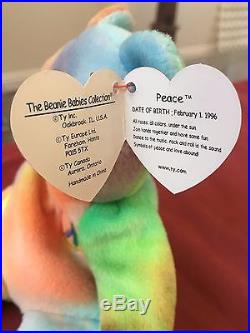 peace beanie baby without tag