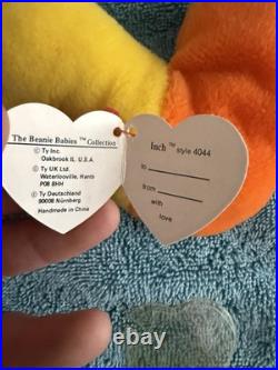 (10) RARE 3rd Gen TY Beanie Babies -NO STAR/Authentic 1993-95 -Steg, Inky, Lucky