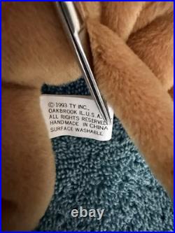 (10) RARE 3rd Gen TY Beanie Babies -NO STAR/Authentic 1993-95 -Steg, Inky, Lucky