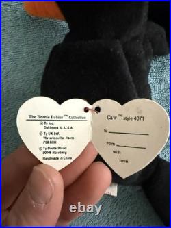 (10) RARE 3rd Gen TY Beanie Babies -NO STAR/Authentic 1993-95 -Steg, Inky, Lucky