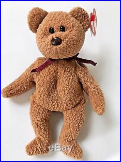 15 ERRORS VERY RARE Ty Beanie Baby'Curly' The Bear With many errors! Rarity