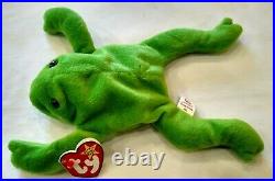 1993 MINT Condition TY Beanie BabyLegs the FrogRARE with 16 ERRORSOriginal