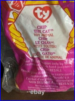1993 McDonald's Ty Teenie Beanie Babies Tie The Cat #12 Excellent Condition Rare