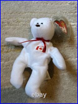 1993 New Unused Teeny Beanie Babies Rare! TAG ERROR Oakbrook Maple The Canada