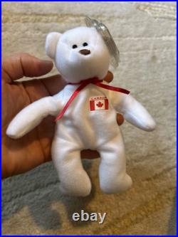 1993 New Unused Teeny Beanie Babies Rare! TAG ERROR Oakbrook Maple The Canada