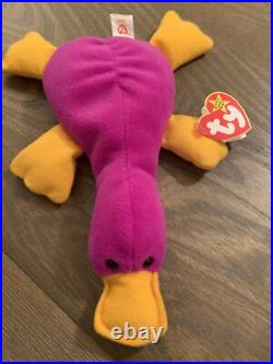1993 Patti The Platypus TY Retired Beanie Babies RARE Errors