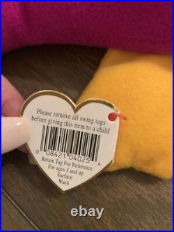 1993 Patti The Platypus TY Retired Beanie Babies RARE Errors