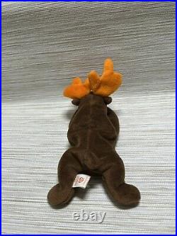1993 Rare Retired TY Beanie Babies Chocolate the Moose No swing tag