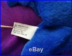1993 Ty Beanie Baby Babies Royal Blue Elephant Peanut Style 4062 RARE