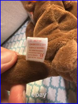 1993 Ty Beanie Baby Chocolate Moose Perfect Tags Very Rare