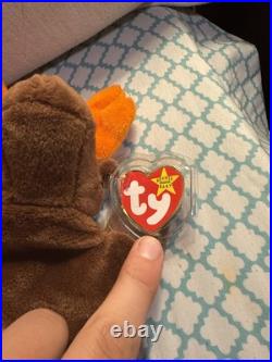 1993 Ty Beanie Baby Chocolate Moose Perfect Tags Very Rare