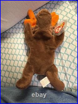 1993 Ty Beanie Baby Chocolate Moose Perfect Tags Very Rare