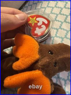 1993 Ty Beanie Baby Chocolate Moose Perfect Tags Very Rare