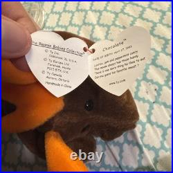 1993 Ty Beanie Baby Chocolate Moose Perfect Tags Very Rare