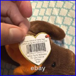 1993 Ty Beanie Baby Chocolate Moose Perfect Tags Very Rare