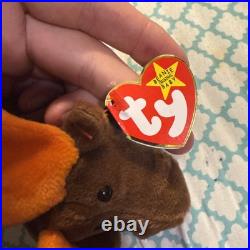 1993 Ty Beanie Baby Chocolate Moose Perfect Tags Very Rare