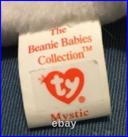 1994 RARE/RETIRED TY MYSTIC Beanie Baby With ERRORS Style #4007