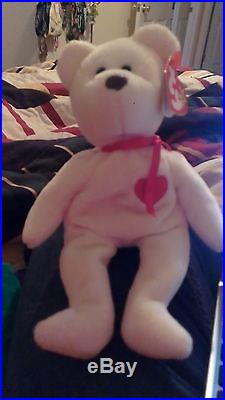 1994ULTRA RARE TY BEANIE BABIES PLUSH VALENTINO with SPELLINGERRORS & PVCPELLETS