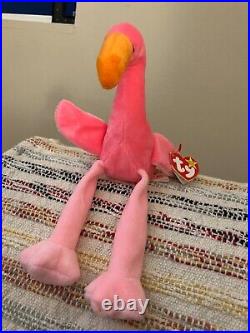 1995 Ty Beanie Babies nostalgic Pinky RARE Find