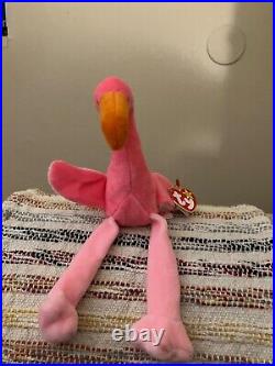 1995 Ty Beanie Babies nostalgic Pinky RARE Find