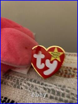 1995 Ty Beanie Babies nostalgic Pinky RARE Find