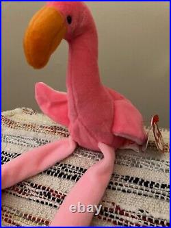 1995 Ty Beanie Babies nostalgic Pinky RARE Find