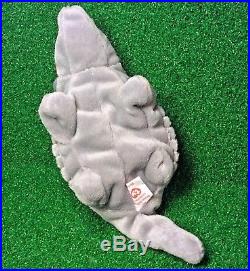 1995 Ty Beanie Baby TANK The Armadillo RARE Oddity With Hoot 3rd Gen Tush Tag MWMT