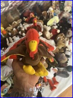 1996 Retired Rare Original Ty Beanie Baby (gobbles) The Turkey Tag Errors Mint