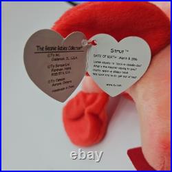 1996 TY Beanie Baby STRUT THE ROOSTER Rare/Retired Vintage P. E Pellets