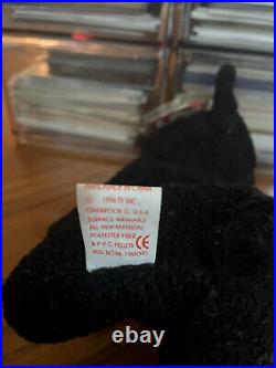 1996 Ty Beanie Baby Scottie Scottish Terrier RARE PVC Pellets withtags