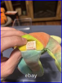 1996 Ty Peace Bear Rare PVC Pellets Tag Errors Ty Deutschland Numberg Style 4053
