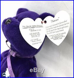 1997 Rare Princess Diana Ty Beanie Baby 1st Edition Perfect Condition In Box PVC