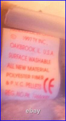 1997 Super RARE Iggy the Original First Batch Beanie Baby With Errors