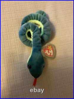 1997 TY Beanie Baby Hissi The Snake Rare & Retired withTags