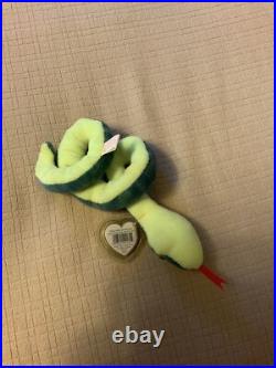 1997 TY Beanie Baby Hissi The Snake Rare & Retired withTags