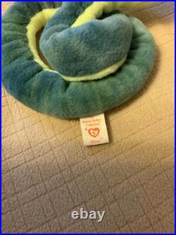 1997 TY Beanie Baby Hissi The Snake Rare & Retired withTags