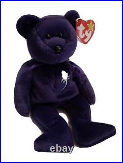 1997 Ty Beanie Baby Princess Diana The Bear, Rare and Retired
