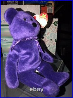 1997 Ty Beanie Baby Princess Diana The Bear, Rare and Retired