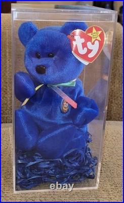 1998 Retired MWMT Original TY Beanie Baby Rare First Official Clubby The Bear