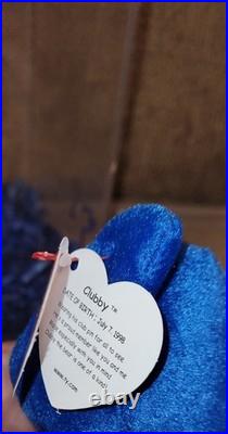 1998 Retired MWMT Original TY Beanie Baby Rare First Official Clubby The Bear