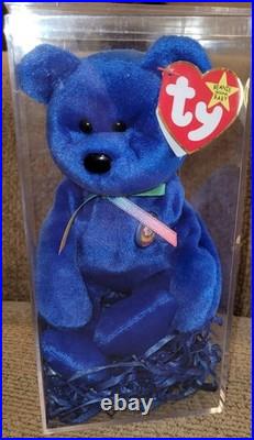 1998 Retired MWMT Original TY Beanie Baby Rare First Official Clubby The Bear