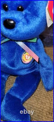 1998 Retired MWMT Original TY Beanie Baby Rare First Official Clubby The Bear