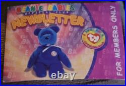 1998 Retired MWMT Original TY Beanie Baby Rare First Official Clubby The Bear