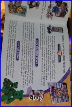 1998 Retired MWMT Original TY Beanie Baby Rare First Official Clubby The Bear