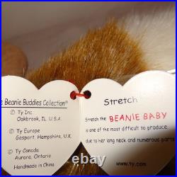 1998 Stretch 10 Retired Ty Beanie Baby Very Rare Misspelled Swing Tag (Gasport)