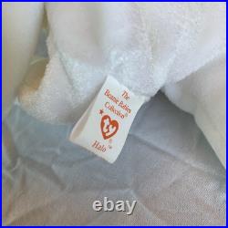 1998 Ty Beanie Babies Halo the Angel Bear Toy Very Rare Says FAREHAM, HANTS UK