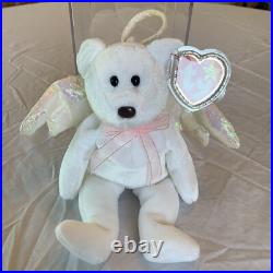 1998 Ty Beanie Babies Halo the Angel Bear Toy Very Rare Says FAREHAM, HANTS UK