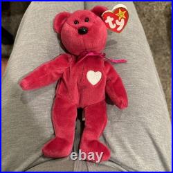 1998 VALENTINA the Ty Beanie Baby Bear, TAG ERRORS, RARE