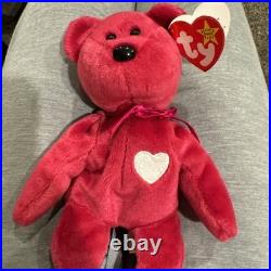 1998 VALENTINA the Ty Beanie Baby Bear, TAG ERRORS, RARE